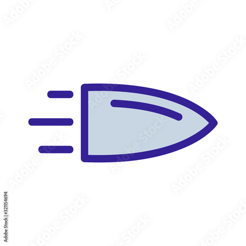 bullet icon vector. Thin line sign. Isolated contour symbol illustration