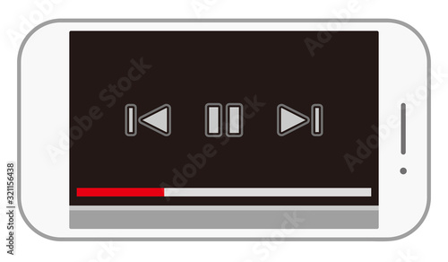 スマホ動画再生画面