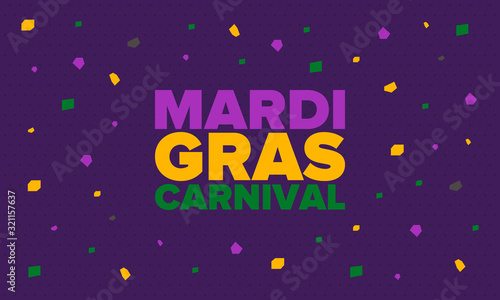 Canvas Print Mardi Gras Carnival in New Orleans