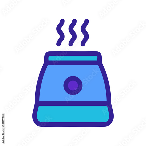 air purifier icon vector. Thin line sign. Isolated contour symbol illustration