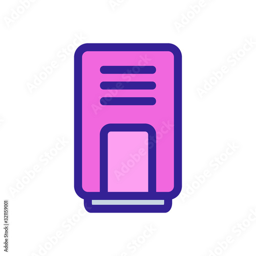 air purifier icon vector. Thin line sign. Isolated contour symbol illustration