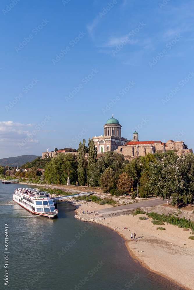 Basilica of the Blessed Virgin Mary at Esztergom by the River Da