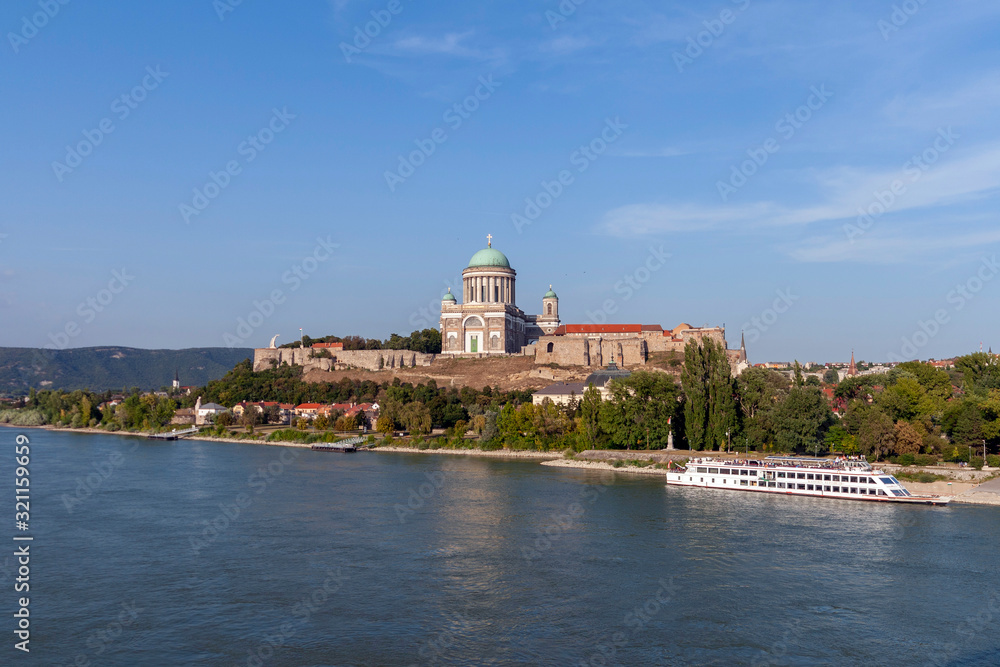 Basilica of the Blessed Virgin Mary at Esztergom by the River Da