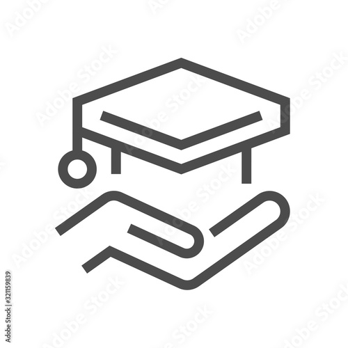 diploma cap icon