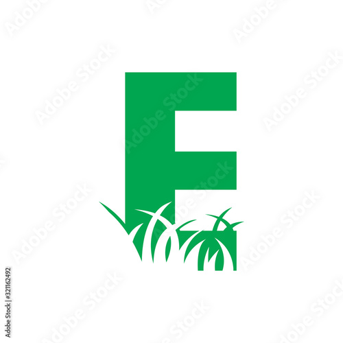 E Grass Logo, Lawn Care Logo