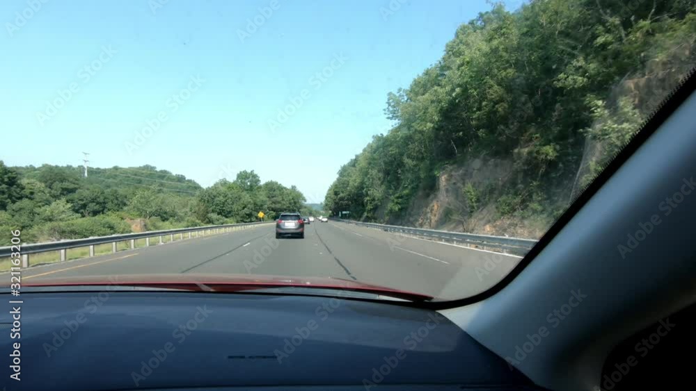driving on the highway on a sunny summer day driving on the highway on a sunny summer day