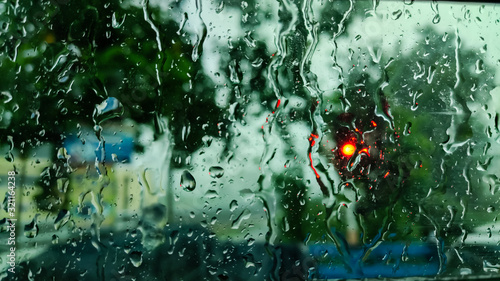 Rain drop macro shot.