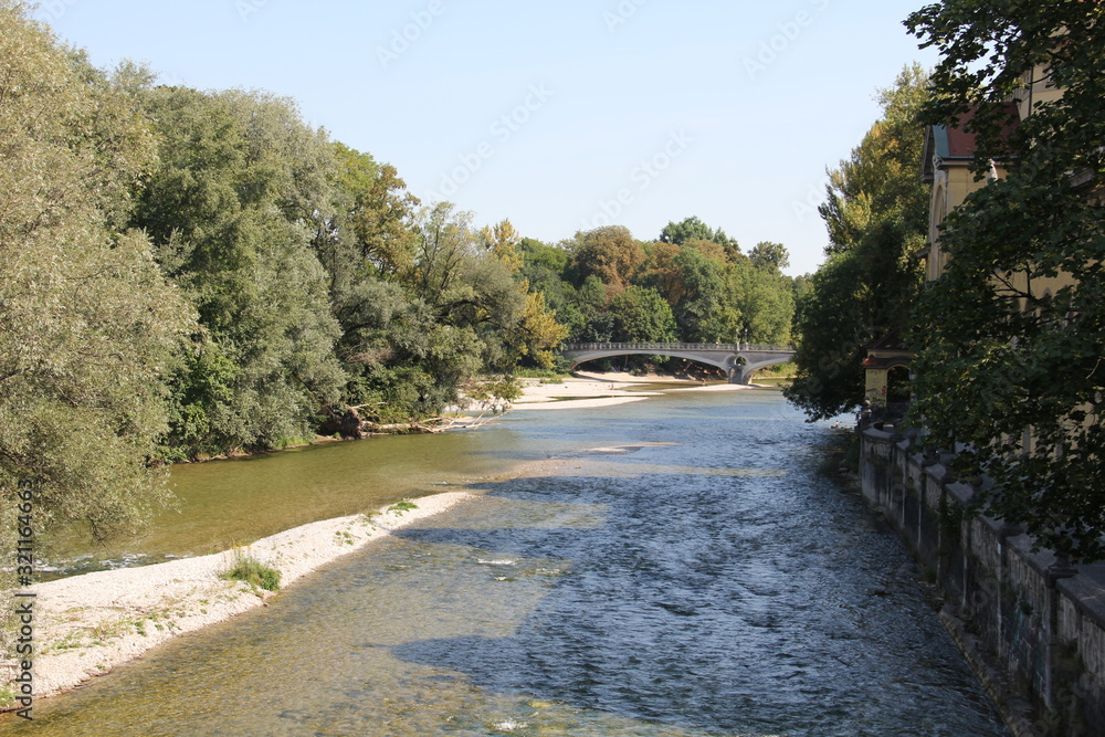 river in the park