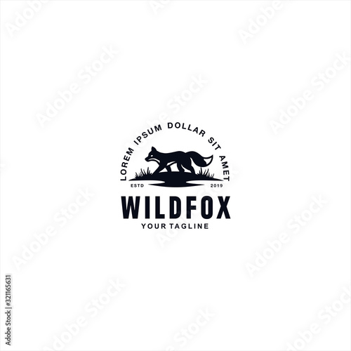 Fox Logo design template idea