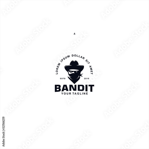 Bandit Logo design template idea