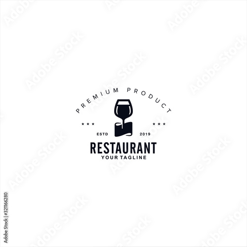 Restaurant Logo design template idea
