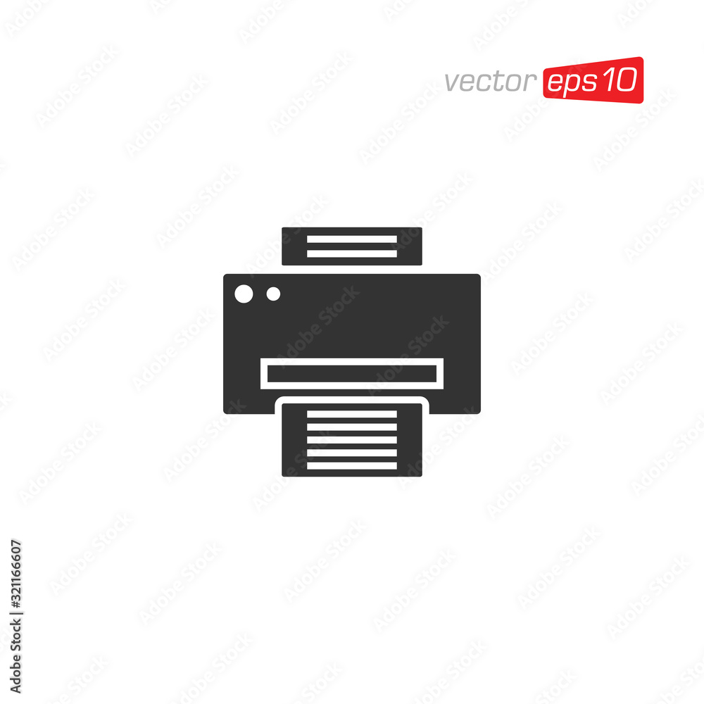 Printer Icon Design Vector Template Printer Icon Design Vector Template