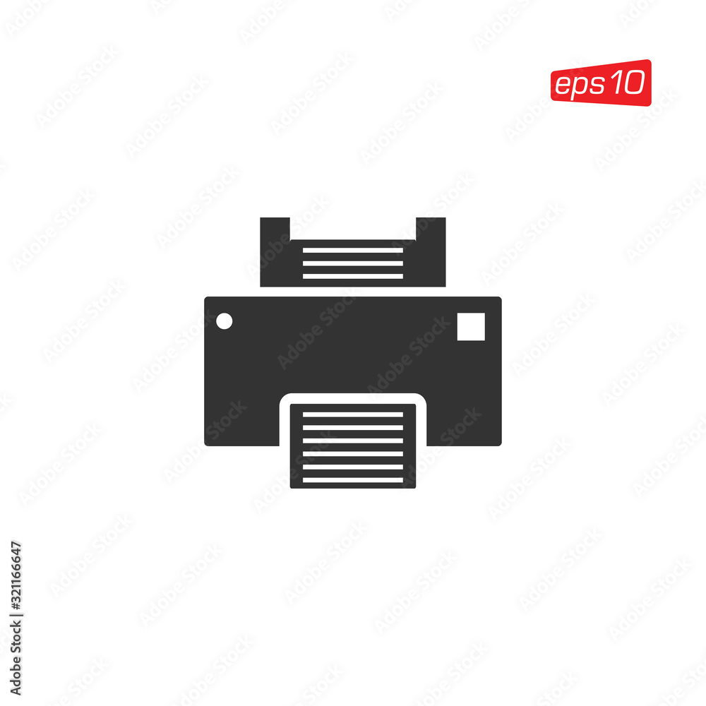 Printer Icon Design Vector Template Printer Icon Design Vector Template