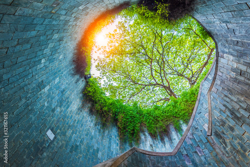 Fort Canning Park on Fort Canning Hill, Singapore.