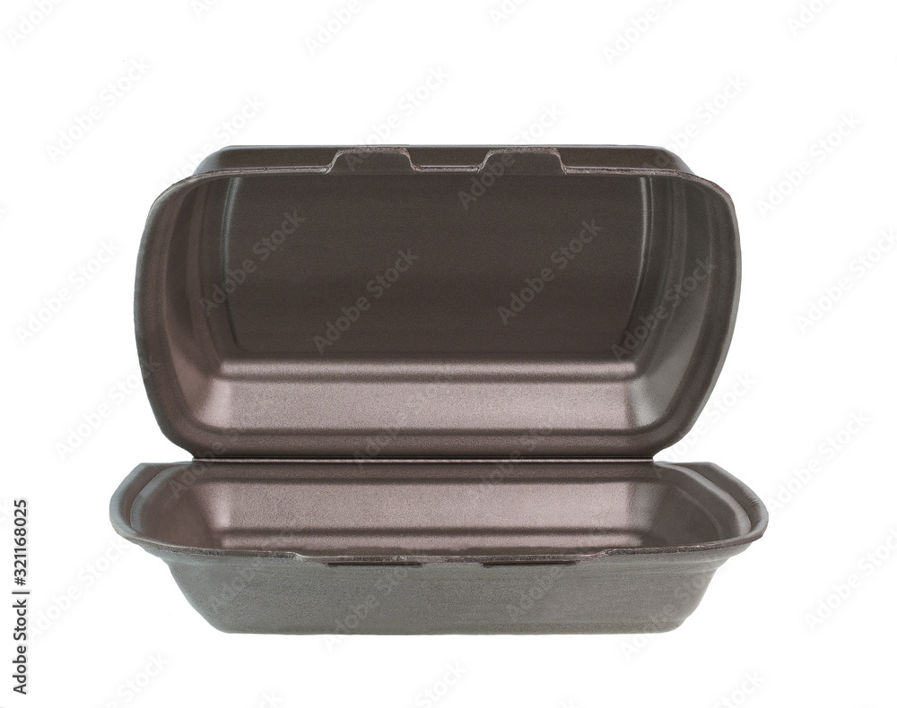 Styrofoam of food container isolated on white background. Styrofoam of food container isolated on white background.