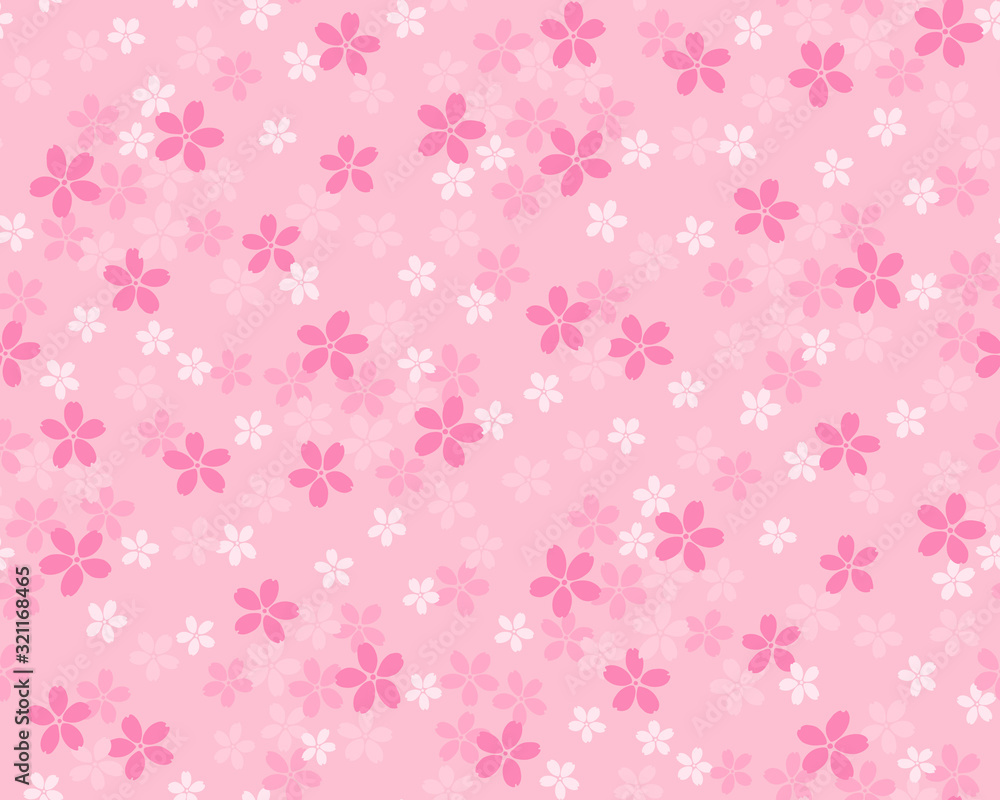 サクラ　ピンク　パターン