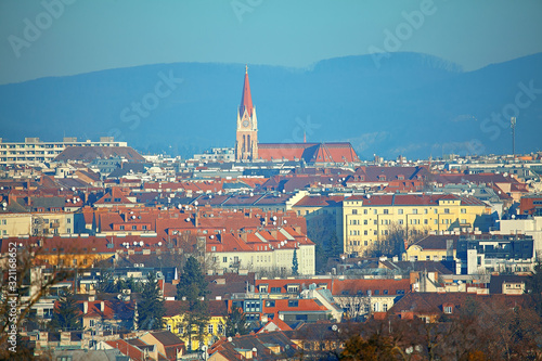 Canvas Print Scenic view of Ottakring District in Vienna
