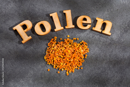 Canvas Print Natural alternative bee pollen to sweeten