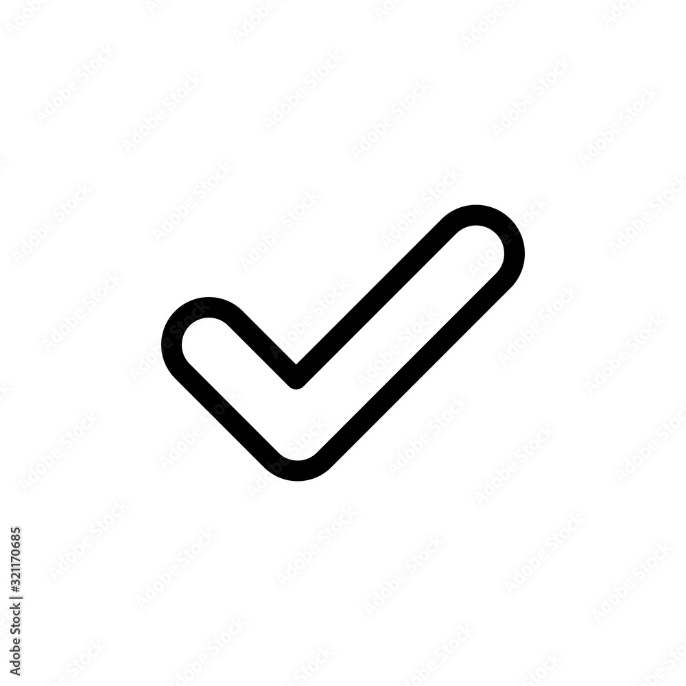 Vector check icon design Vector check icon design