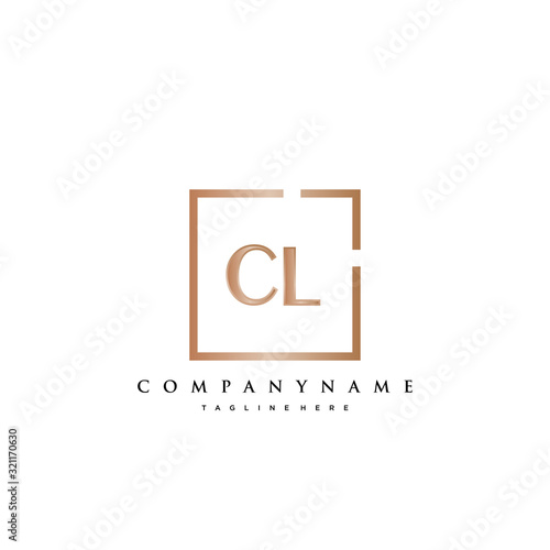 CL Initial Luxury logo vector.