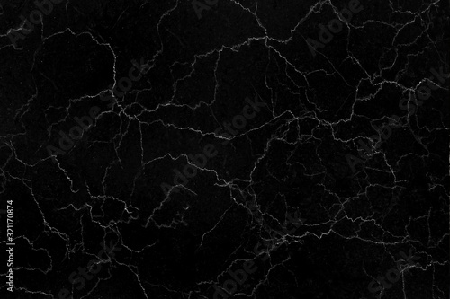 black marble texture pattern or abstract black background © prapann