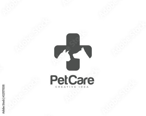 Pet Care Logo Design Vector