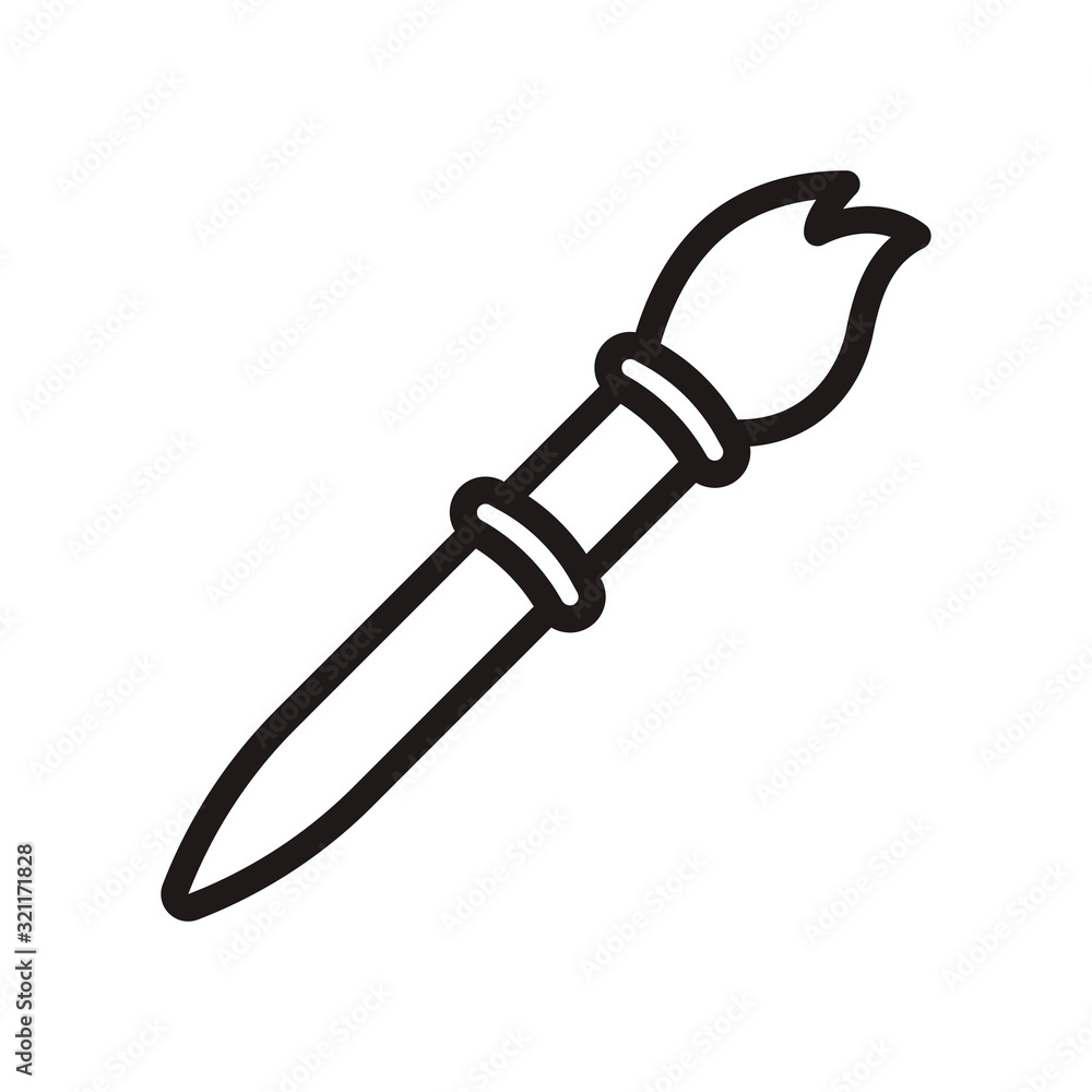 Paint brush icon in trendy outline style design. Vector graphic illustration. Brush icon for website design, logo, and ui. Editable vector stroke. EPS 10. Paint brush icon in trendy outline style design. Vector graphic illustration. Brush icon for website design, logo, and ui. Editable vector stroke. EPS 10.