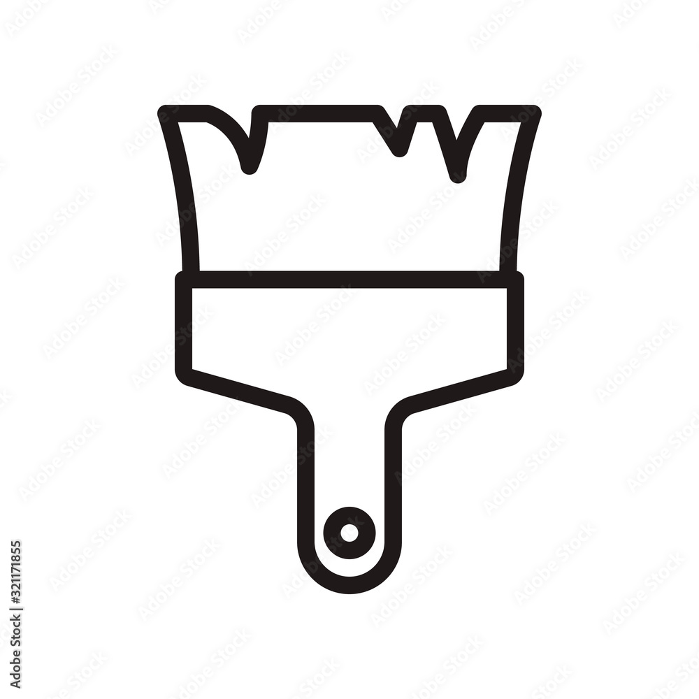 Paint brush icon in trendy outline style design. Vector graphic illustration. Brush icon for website design, logo, and ui. Editable vector stroke. EPS 10. Paint brush icon in trendy outline style design. Vector graphic illustration. Brush icon for website design, logo, and ui. Editable vector stroke. EPS 10.