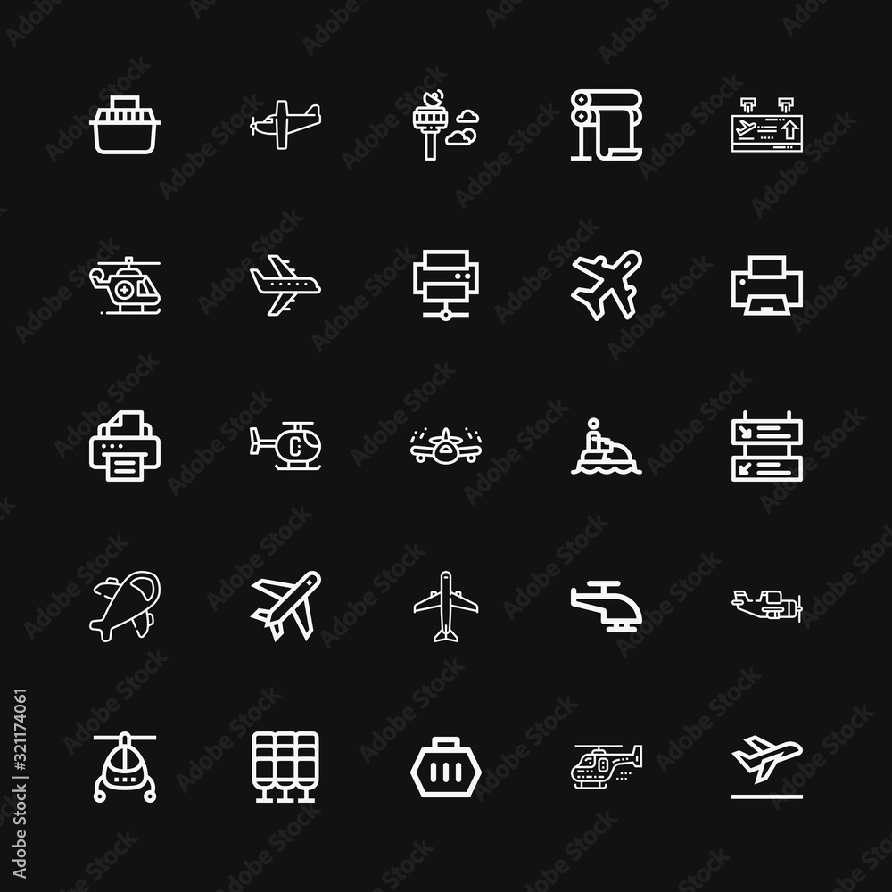 Editable 25 jet icons for web and mobile Editable 25 jet icons for web and mobile