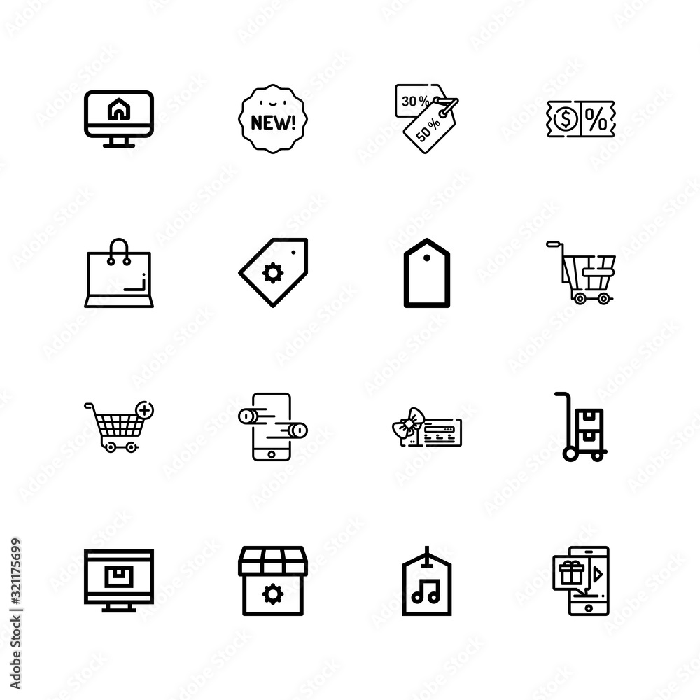 Editable 16 discount icons for web and mobile Editable 16 discount icons for web and mobile