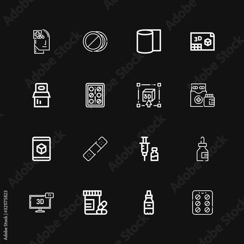 Editable 16 capsule icons for web and mobile