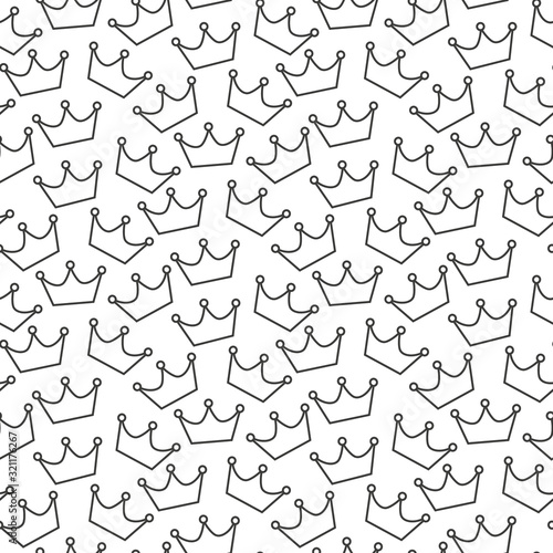 Crown painted background . Seamless background pattern. eps 10