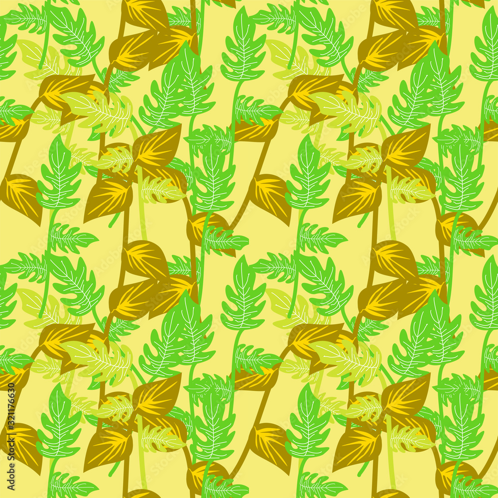 seamless pattern with leaves seamless pattern with leaves