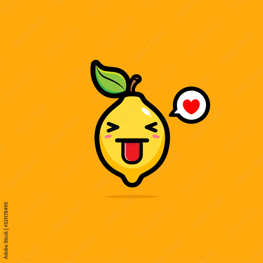 vector design of a lemon holding out the tongue vector design of a lemon holding out the tongue