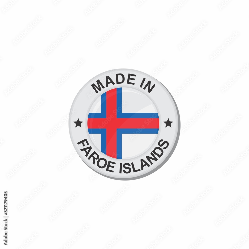 Circle National flag (Made in) - Faroe Islands Circle National flag (Made in) - Faroe Islands