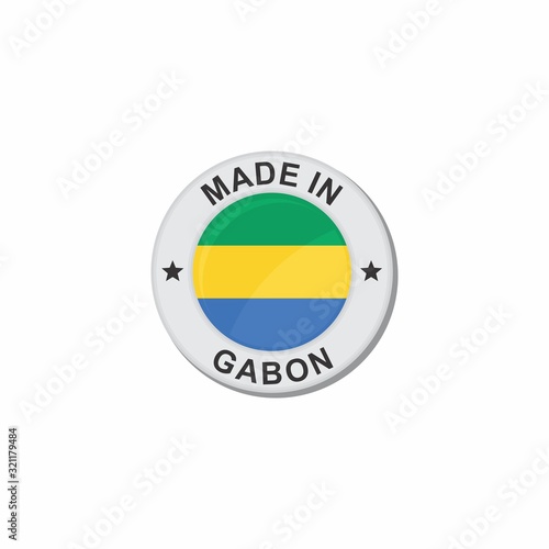 Free Download Circle National flag (Made in) - Gabon - GFXLoad