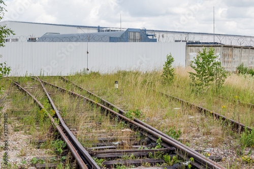 Railroad tracks at an industrial enterprise