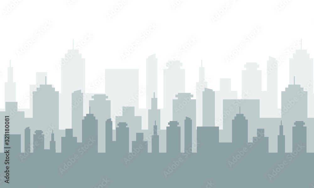 silhouette city skyline. vector illustration