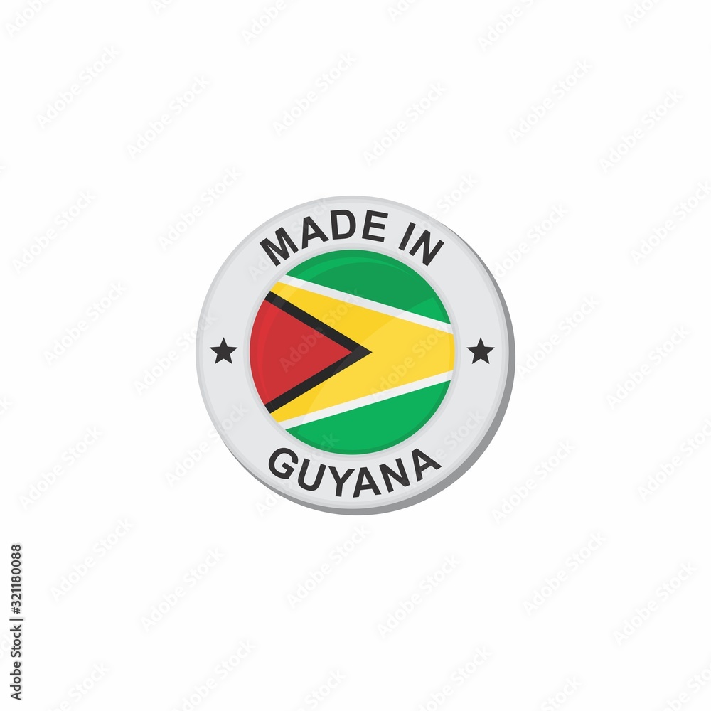 Circle National flag Made in - Guyana Circle National flag Made in - Guyana
