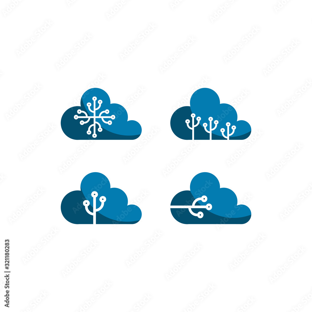 Technology icon set symbol vector illustration, communication technology company vector desings Technology icon set symbol vector illustration, communication technology company vector desings