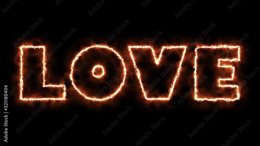 Animation background with text love shapes neon light animation. Animation background with text love shapes neon light animation.