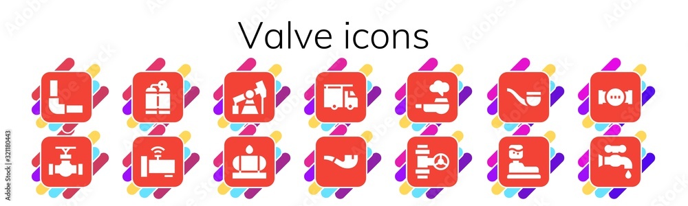 valve icon set valve icon set