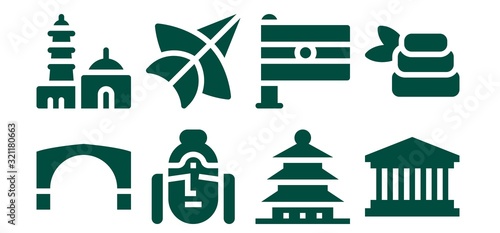 buddha icon set