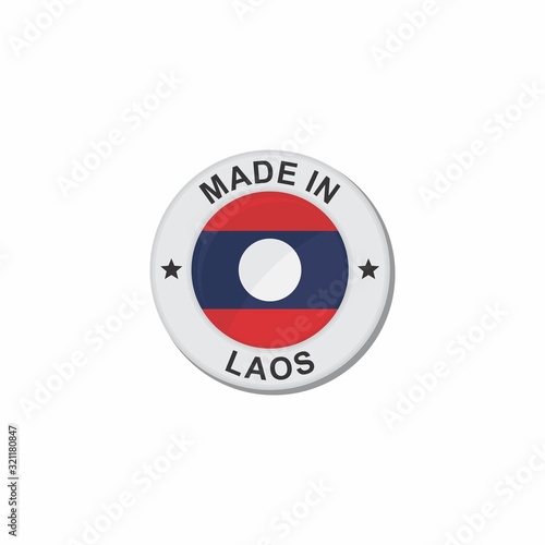 Free Download Circle National flag (Made in) - Laos - GFXLoad
