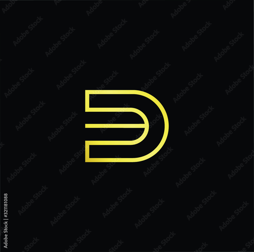 Outstanding professional elegant trendy awesome artistic black and gold color D DD DB BD initial based Alphabet icon logo. Outstanding professional elegant trendy awesome artistic black and gold color D DD DB BD initial based Alphabet icon logo.