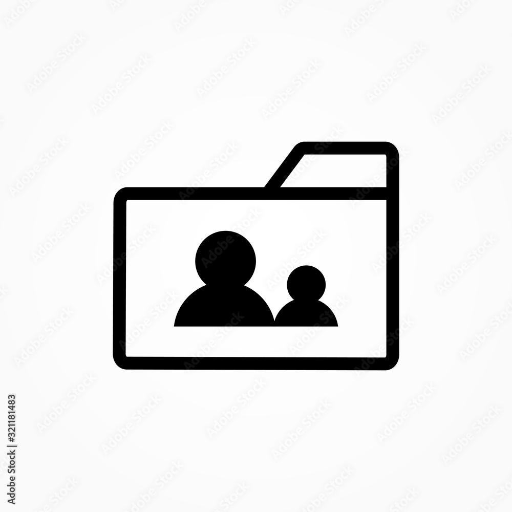 user group folder icon design vector illustration user group folder icon design vector illustration