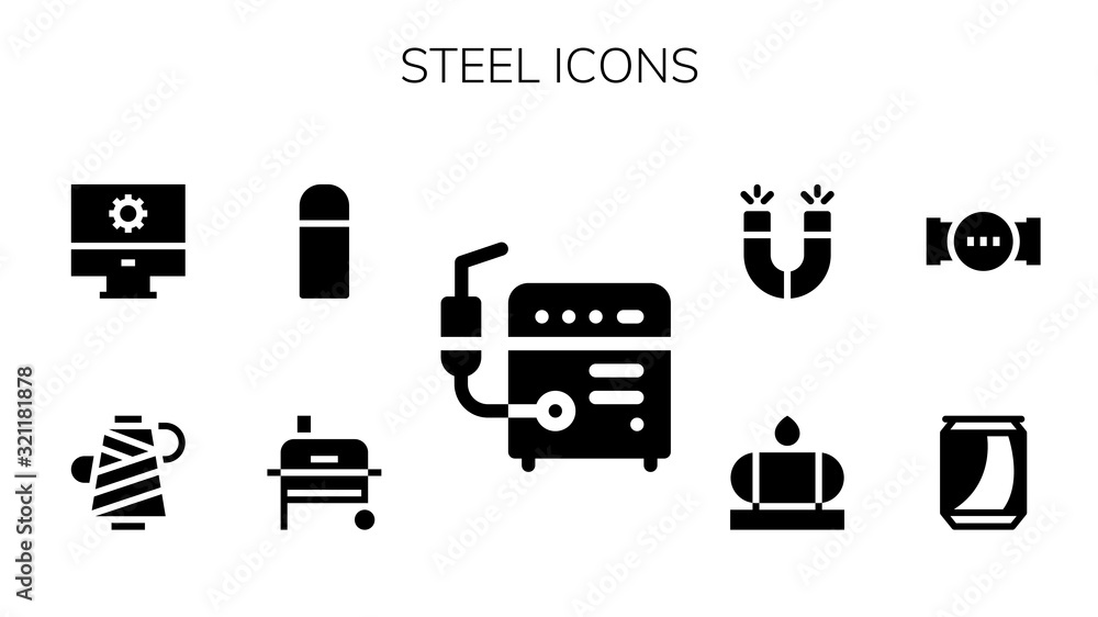 steel icon set steel icon set