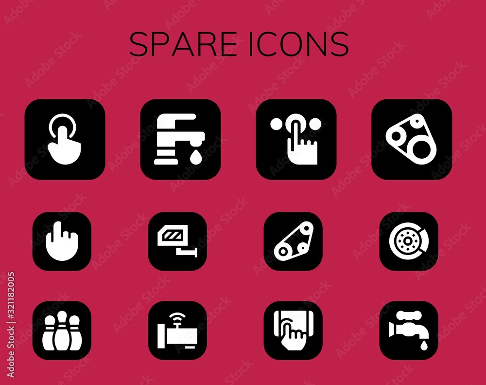 Modern Simple Set of spare Vector filled Icons Modern Simple Set of spare Vector filled Icons