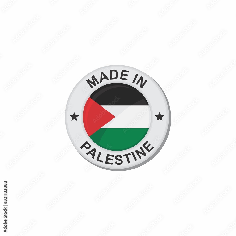 Circle National flag Made in - Palestine Circle National flag Made in - Palestine