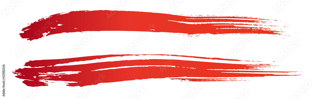 Obraz premium マスターアナログタッチ素材:筆の質感 墨 インク 筆模様 波模様